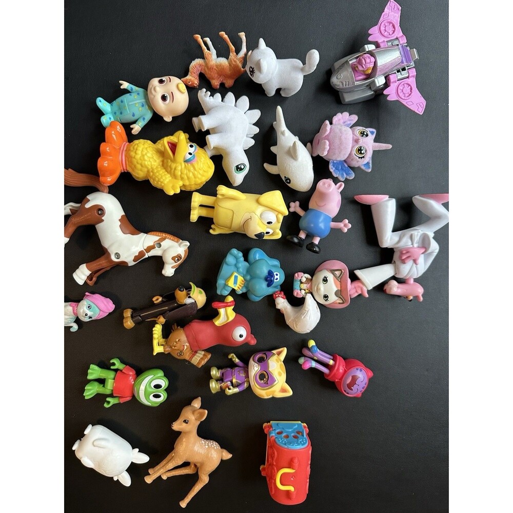 Random Animals And Character Figures Mixed Small Toys Lot